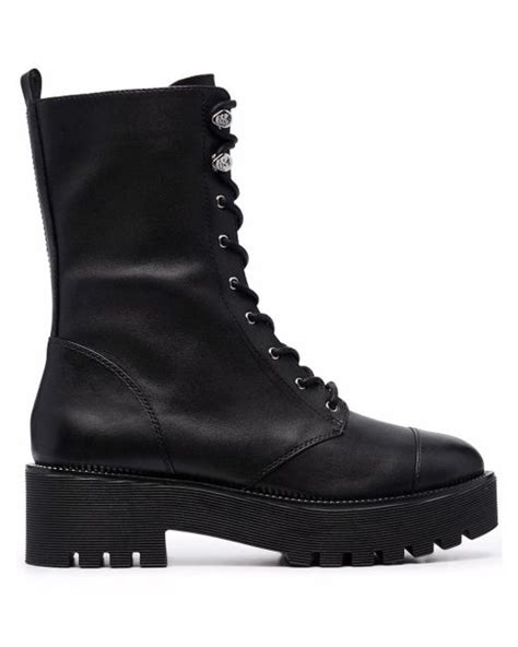 michael kors bryce leather boot|Michael Michael Kors Bryce Platform Combat Boot .